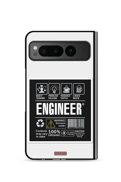 Tolwak غطاء حماية لهاتف Google Pixel Fold 5G، ملصق مهندس