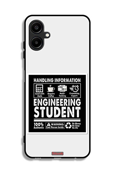 Tolwak غطاء حماية لهاتف سامسونج جالاكسي A06 4G، ملصق طالب هندسة