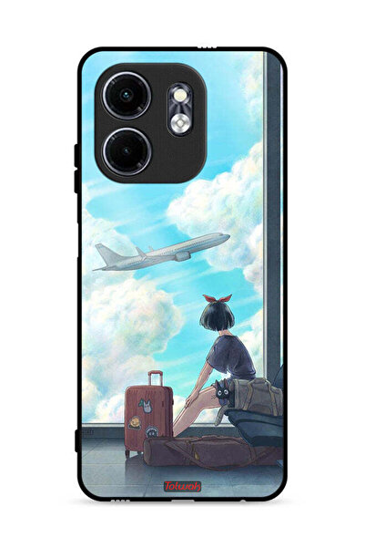 Tolwak غطاء حماية لهاتف Infinix Hot 50i 4G بتصميم فن السفر