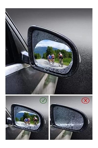 ShopZum Car Rainproof Slider Film - Vehicle Exterior Rearview Mirror Easy Vision and Anti-Fog