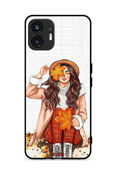 Tolwak غطاء حماية لهاتف Nothing Phone (2) 5G يحمل صورة فنية لأوراق الخريف