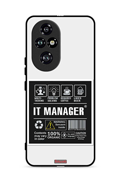 Tolwak غطاء حماية لهاتف Honor 200 Pro 5G مع ملصق مدير تكنولوجيا المعلومات