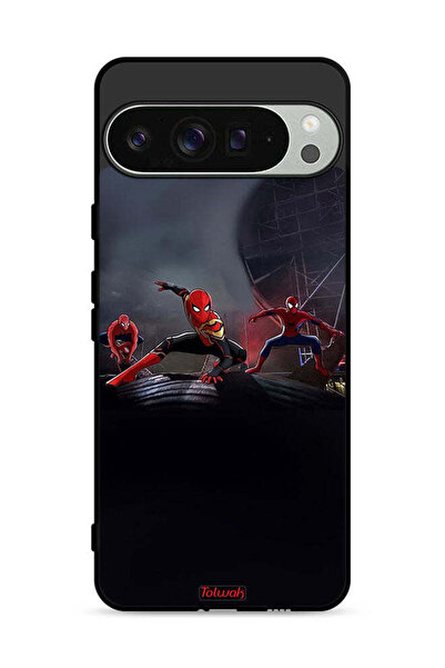 Tolwak غطاء حماية لجهاز Google Pixel 9 Pro XL بتصميم ثلاثة عناكب