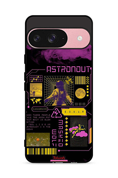 Tolwak غطاء حماية لجهاز Google Pixel 9 بملصق رائد فضاء