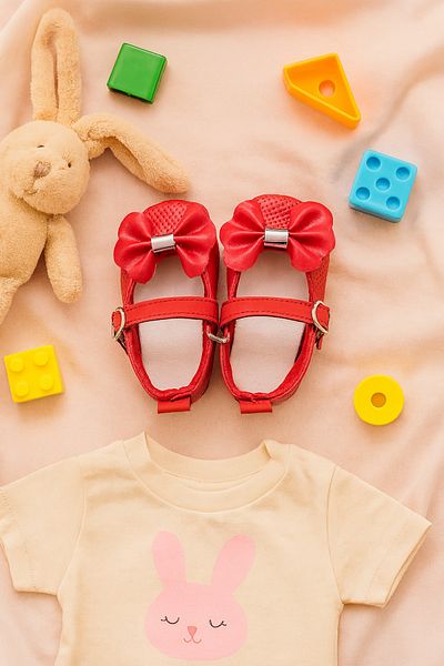 Uğur bebe Clara Model Baby Girl Soft Sole Booties Shoes Buckle Bow First Step