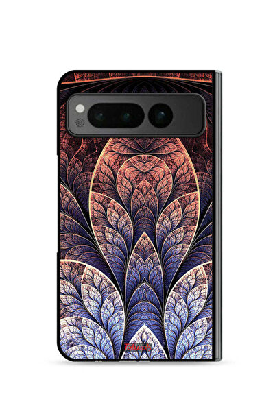 Tolwak غطاء حماية لجهاز جوجل بيكسل فولد 5G بتصميم زهور كسورية تجريدية