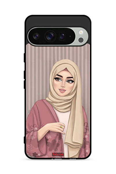 Tolwak غطاء حماية لهاتف جوجل بيكسل 9 برو برسومات فتاة محجبة