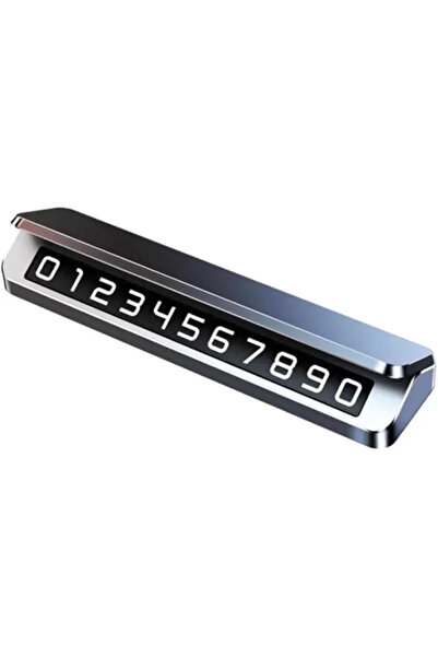 coofbe Premıum Gizlenebilir Alüminyum Araç Park Telefon Numaratörü Geçici Park Numaratör Plakalık