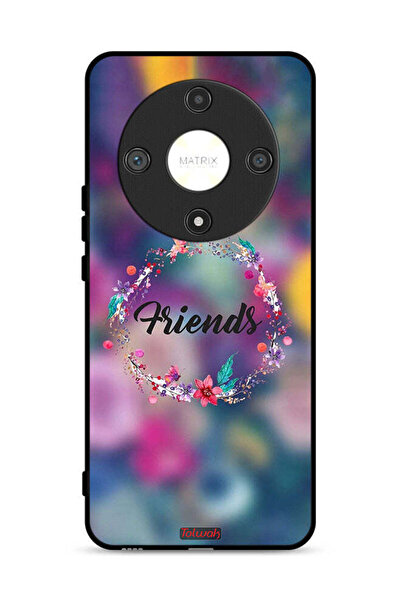 Tolwak غطاء حماية لهاتف Honor X9b 5G بتصميم خاتم أصدقاء الزهور