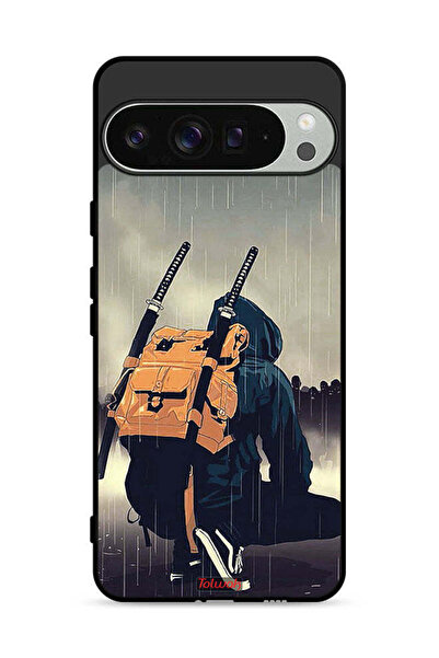 Tolwak غطاء حماية لهاتف Google Pixel 9 Pro XL بتصميم سيف ساموراي رقمي