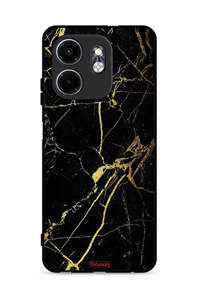 Tolwak غطاء حماية لهاتف إنفينيكس سمارت 9 4G - رخامي متصدع