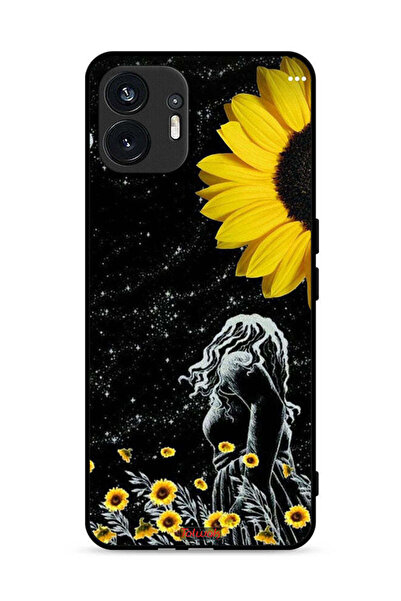 Tolwak غطاء حماية لهاتف Nothing Phone (2) 5G، فتاة تنظر إلى فن القمر