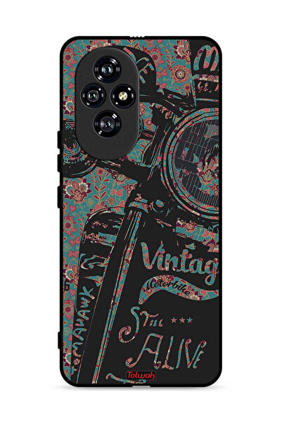 Tolwak غطاء حماية لهاتف Honor 200 5G بتصميم دراجة نارية كلاسيكية