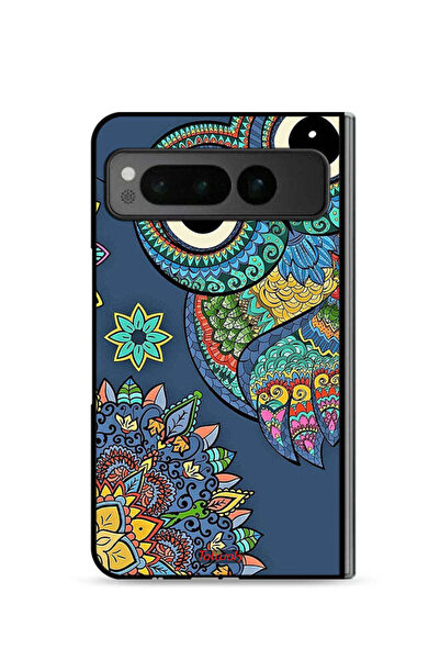 Tolwak غطاء حماية لهاتف جوجل بيكسل فولد 5G بتصميم بومة زهرية