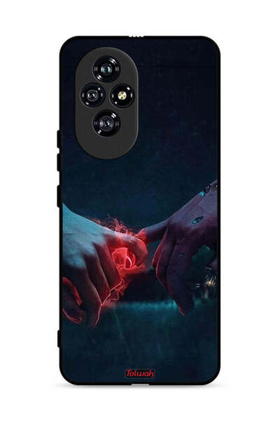 Tolwak غطاء حماية لهاتف Honor 200 5G بطبعة "أيدي محترقة"