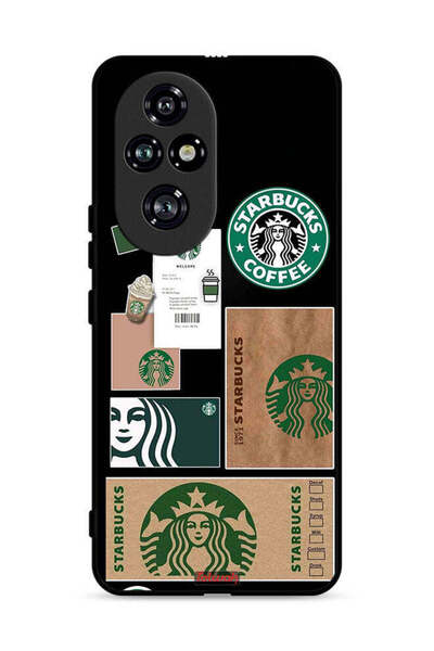 Tolwak غطاء حماية لهاتف Honor 200 Pro 5G بملصق ستاربكس