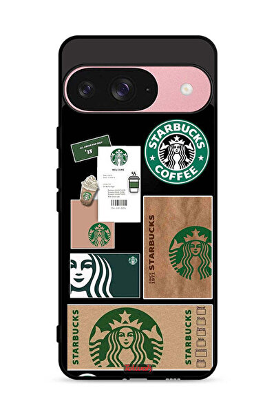 Tolwak غطاء حماية لجهاز Google Pixel 9 بملصق ستاربكس