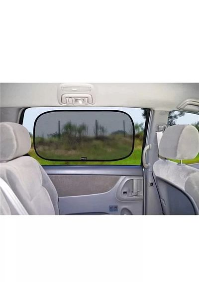 Mu Art Ahşap Car Rear Side Window Sunshade Auto Curtain Set with Suction Cup Vehicle Curtain (2 Pieces)