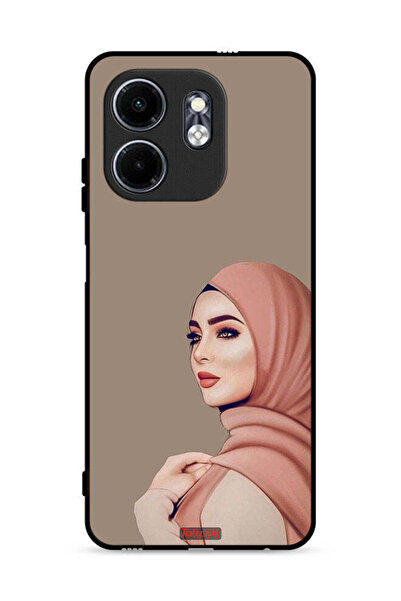 Tolwak غطاء حماية لهاتف Infinix Hot 50i 4G بطبعة فتاة محجبة جميلة
