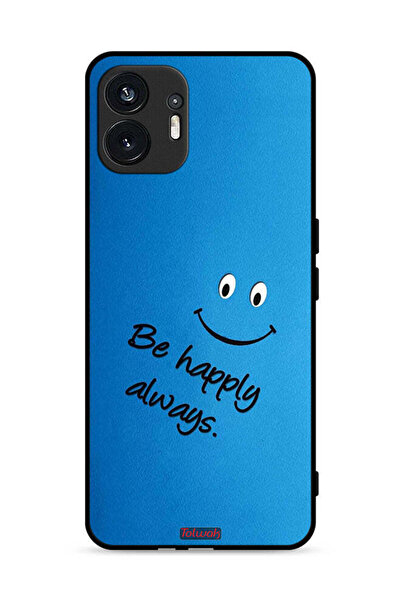 Tolwak Nothing Phone (2) 5G Protective Case Cover Be Happy Always