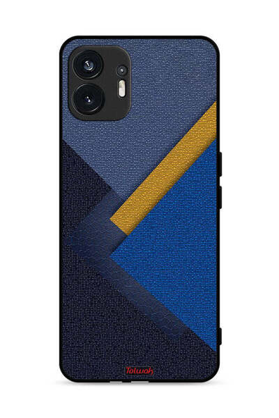 Tolwak غطاء حماية لهاتف Nothing Phone (2) 5G بنمط ظلال جلدية مثلثة