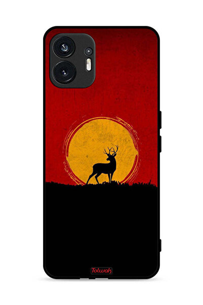 Tolwak غطاء حماية لهاتف Nothing Phone (2) 5G بتصميم غزال وقمر