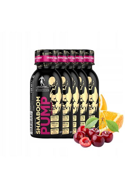 kevin levrone Shaaboom Pump Shot Orange Cherry, 120ml x 12 – Pre-Workout