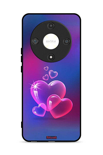 Tolwak غطاء حماية لهاتف Honor X9b 5G بنقشة قلوب الماء