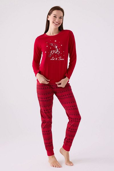 Arnetta Mother Daughter Double Set - Red