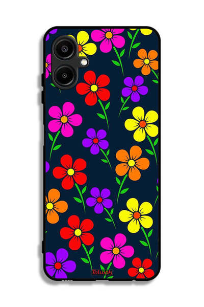 Tolwak Samsung Galaxy M06 5G Protective Case Cover Colorful Flowers