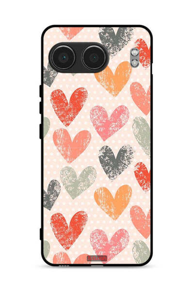 Tolwak غطاء حماية لهاتف OnePlus Nord 4 5G برسومات قلوب فنية