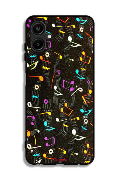 Tolwak غطاء حماية لهاتف سامسونج جالاكسي A06 4G بنمط قماش موسيقي