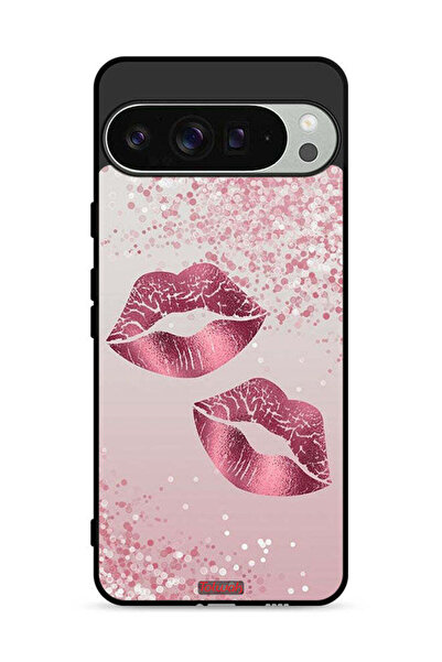 Tolwak غطاء حماية لجهاز Google Pixel 9 Pro برسومات شفاه لامعة