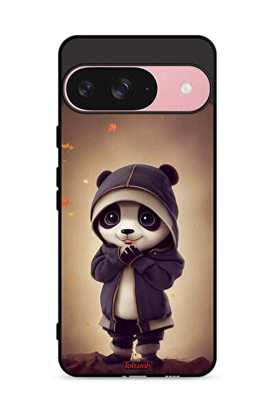 Tolwak غطاء حماية لجهاز جوجل بيكسل 9 بتصميم باندا صغير لطيف