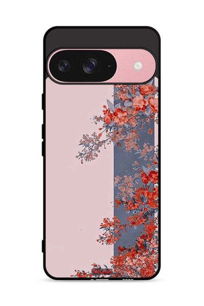 Tolwak غطاء حماية لجهاز Google Pixel 9 بتصميم أوراق الشجر والزهور