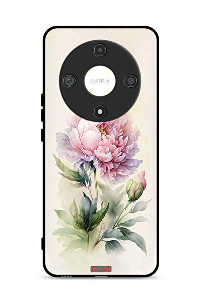 Tolwak Honor X9b 5G Protective Case Cover Watercolor Rose Paint Art
