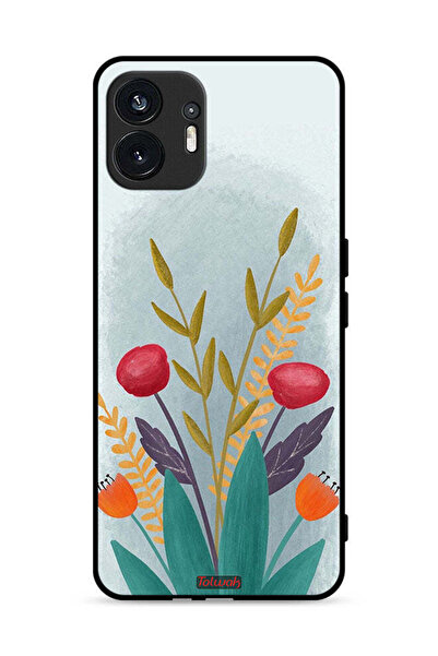Tolwak غطاء حماية لهاتف Nothing Phone (2) 5G برسومات نباتات فنية