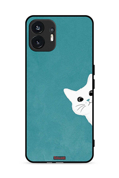 Tolwak Nothing Phone (2) 5G Protective Case Cover Cat Appearing