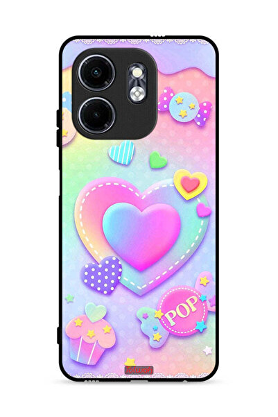 Tolwak غطاء حماية لهاتف إنفينيكس سمارت 9 4G برسومات قلوب البوب