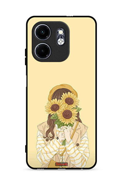 Tolwak غطاء حماية لهاتف Infinix Hot 50i 4G بنقشة عباد الشمس