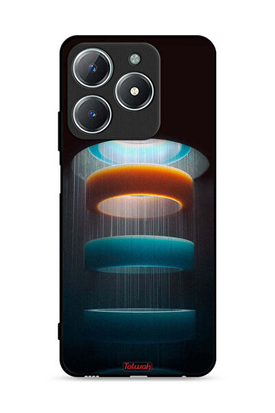 Tolwak غطاء حماية لهاتف Realme C61 4G بنمط حلقات فنية