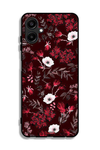 Tolwak غطاء حماية لهاتف سامسونج جالاكسي A06 4G بنقشة زهور صغيرة وأوراق استوائية