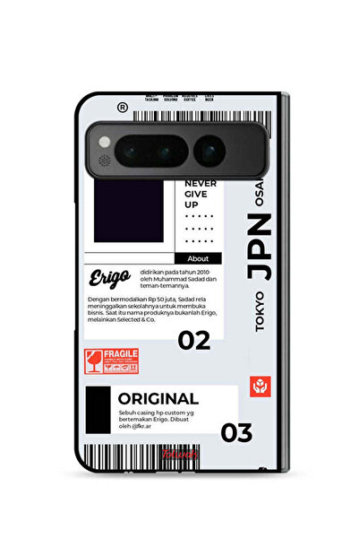 Tolwak غطاء حماية لجهاز Google Pixel Fold 5G، ملصق ياباني