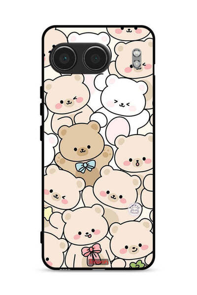 Tolwak غطاء حماية لهاتف OnePlus Nord 4 5G بنقشة دببة