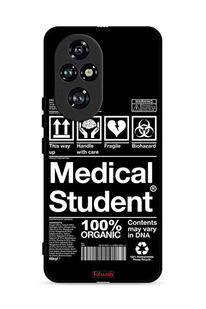 Tolwak غطاء حماية لهاتف Honor 200 Pro 5G، ملصق طالب الطب