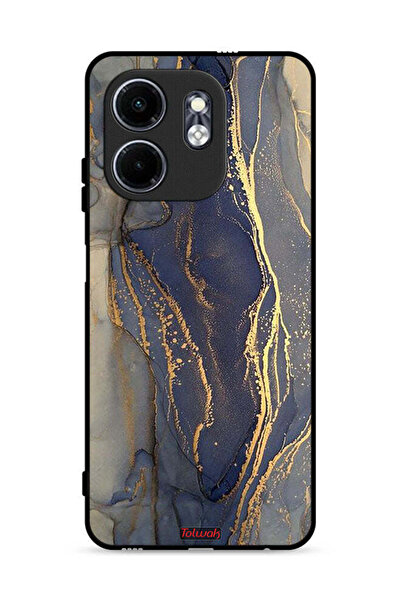 Tolwak غطاء حماية لهاتف إنفينيكس سمارت 9 4G بنقشة رخامية لامعة