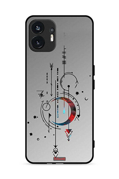 Tolwak Nothing Phone (2) 5G Protective Case Cover Moon And Arrows Art Pattern