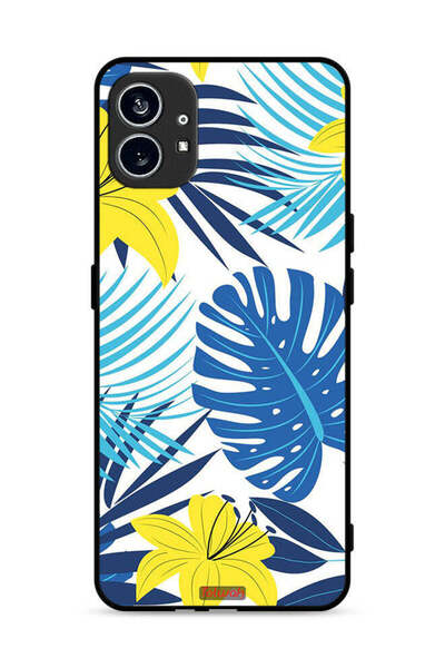 Tolwak غطاء حماية لهاتف Nothing Phone (1) 5G برسومات ريش وزهور