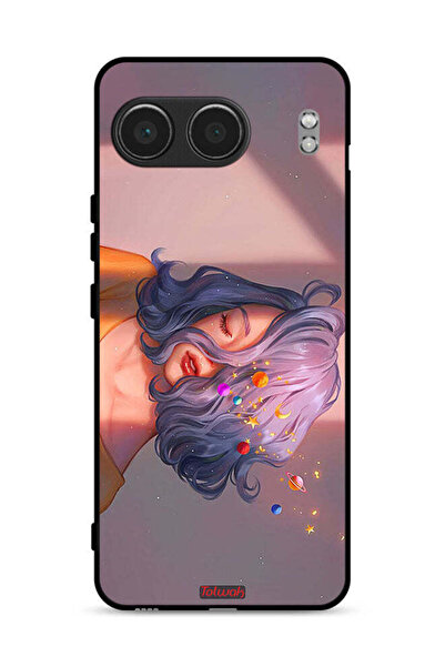 Tolwak غطاء حماية لهاتف OnePlus Nord 4 5G برسومات فتاة وفضاء
