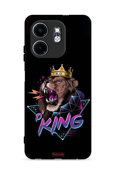 Tolwak غطاء حماية لهاتف Infinix Hot 50i 4G برسومات الأسد الملك